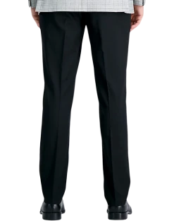 J.M. Haggar Premium 4-Way Stretch Classic Fit Dress Pants, Sand Sharkskin 3 J.M. Haggar Premium 4-Way Stretch Classic Fit Dress Pants, Sand Sharkskin -Cole Haan Shop MW40 22N7 02 HAGGAR BLACK SOLID ALT1 1