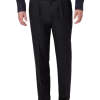 Haggar Premium Comfort Classic Fit Pleat-Front Pants, Charcoal Gray