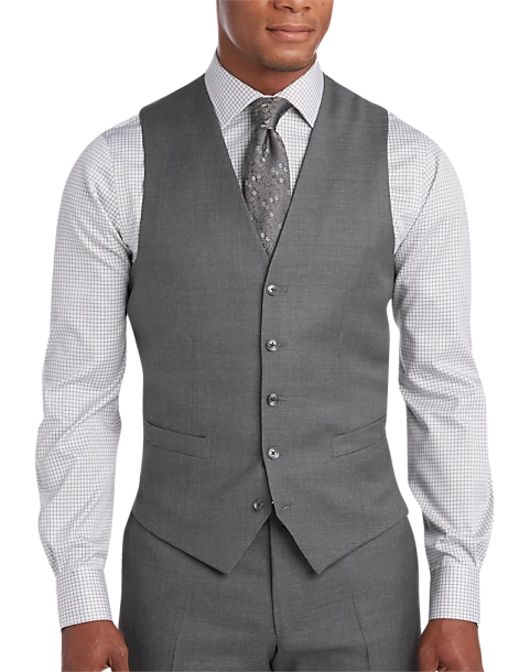 Joseph Abboud Gray Modern Fit Suit Separates Vest