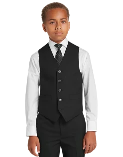 Joseph Abboud Boys Suit Separates Vest, Charcoal