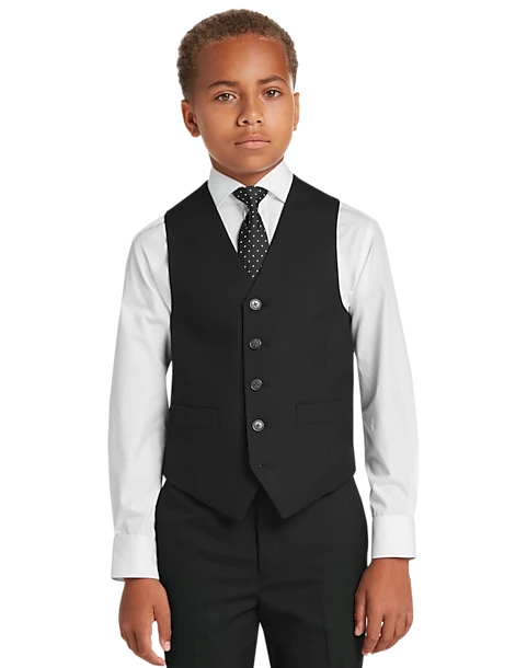 Joseph Abboud Boys Suit Separates Vest, Charcoal 1 Joseph Abboud Boys Suit Separates Vest, Charcoal