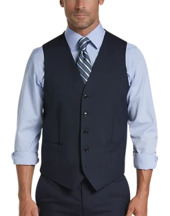 Joseph Abboud Charcoal Tic Modern Fit Suit Separates Vest