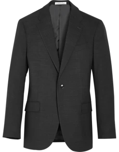 Joseph Abboud Charcoal Tic Slim Fit Suit Separates Coat