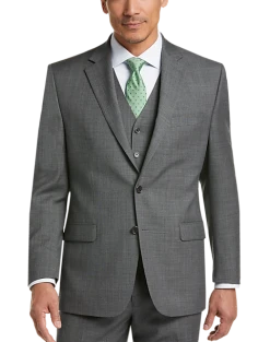 Lauren By Ralph Lauren Classic Fit Suit Separates Coat, Gray Sharkskin -Cole Haan Shop MW40 3UN1 90 LAUREN BY RALPH LAUREN GRAY SHARKSKIN ALT7