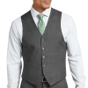 Lauren By Ralph Lauren Gray Sharkskin Classic Fit Suit Separates Vest
