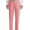 Lauren By Ralph Lauren Classic Fit Linen Suit Separates Pants, Red