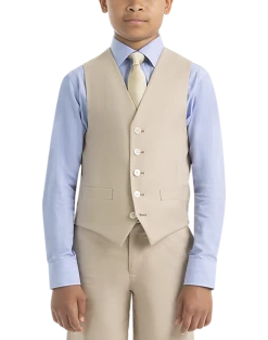 Lauren By Ralph Lauren Boys (Sizes 8-20) Suit Separates Vest, Tan