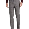 Egara Skinny Fit Suit Separates Pants, Wine Windowpane
