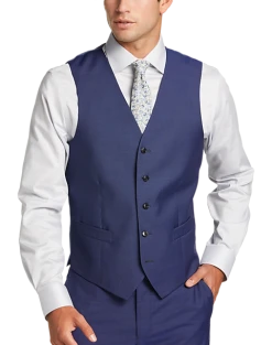 Joseph Abboud Modern Fit Suit Separates Vest, Blue