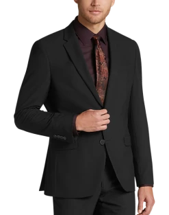 Egara Skinny Fit Suit Separate Coat, Black
