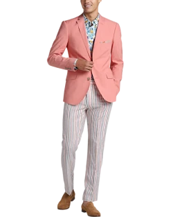 Paisley & Gray Slim Fit Suit Separates Jacket, Peach -Cole Haan Shop MW40 3W28 45 PAISLEY GRAY PEACH ALT5