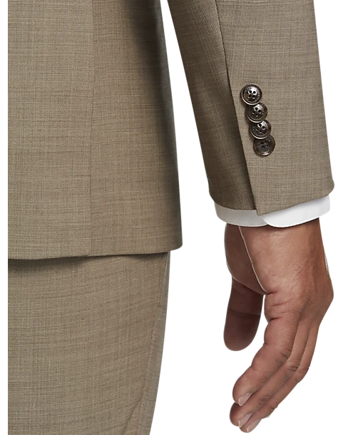 Tommy Hilfiger Modern Fit Suit Separates Coat, Tan Sharkskin 2 Tommy Hilfiger Modern Fit Suit Separates Coat, Tan Sharkskin - Image 2