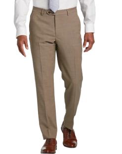 Tommy Hilfiger Modern Fit Suit Separates Pant, Tan Sharkskin