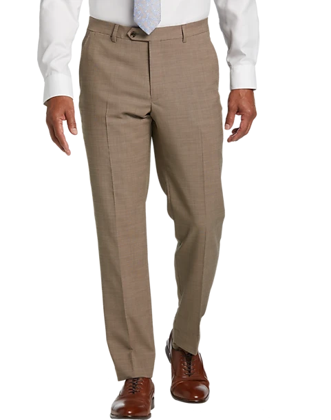 Tommy Hilfiger Modern Fit Suit Separates Pant, Tan Sharkskin 1 Tommy Hilfiger Modern Fit Suit Separates Pant, Tan Sharkskin