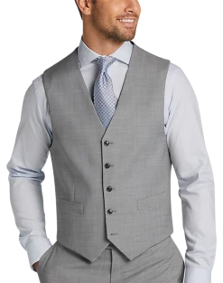 Tommy Hilfiger Modern Fit Suit Separates Vest, Gray Sharkskin