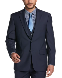 Calvin Klein X-Fit Slim Fit Suit Separates Coat, Black -Cole Haan Shop MW40 3W6P 01 CALVIN KLEIN NAVY SOLID ALT7 3