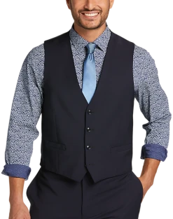 Calvin Klein X-Fit Slim Fit Suit Separates Vest, Navy