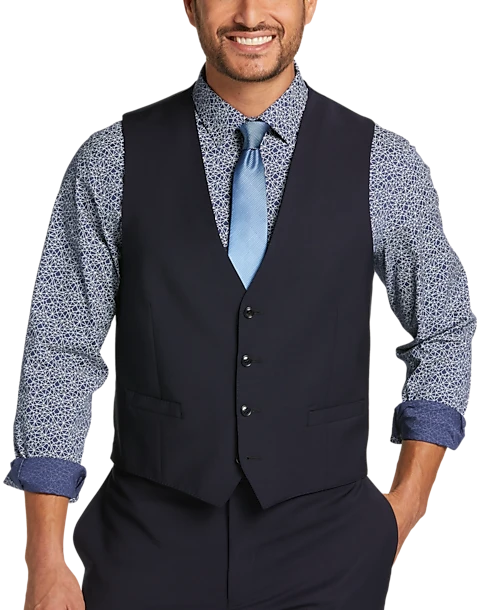 Calvin Klein X-Fit Slim Fit Suit Separates Vest, Navy 1 Calvin Klein X-Fit Slim Fit Suit Separates Vest, Navy