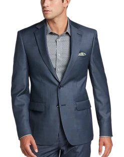Calvin Klein X-Fit Slim Fit Suit Separates Coat, Blue Sharkskin
