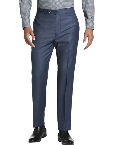 Calvin Klein X-Fit Slim Fit Suit Separates Pants, Blue Sharkskin 1 Calvin Klein X-Fit Slim Fit Suit Separates Pants, Blue Sharkskin
