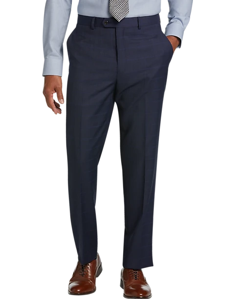Lauren By Ralph Lauren Classic Fit Suit Separates Pant, Blue Plaid 1 Lauren By Ralph Lauren Classic Fit Suit Separates Pant, Blue Plaid