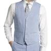 JOE Joseph Abboud Linen Slim Fit Suit Separates Vest, Light Blue