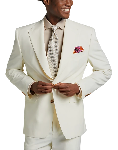 Tayion Classic Fit Suit Separates Coat, White 1 Tayion Classic Fit Suit Separates Coat, White