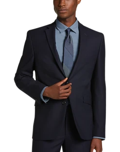 Wilke-Rodriguez Slim Fit Suit Separates Coat, Navy Tic