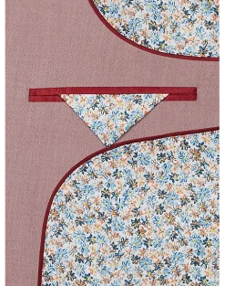 Egara Skinny Fit Suit Separates Coat, Red -Cole Haan Shop MW40 3WF1 11 EGARA ORANGE RED ALT2