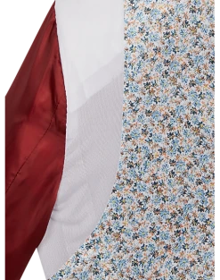 Egara Skinny Fit Suit Separates Coat, Red -Cole Haan Shop MW40 3WF1 11 EGARA ORANGE RED ALT4