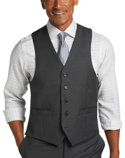 Lauren By Ralph Lauren Classic Fit Suit Separates Vest, Gray