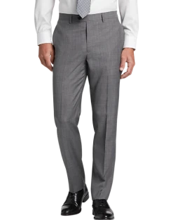 Lauren By Ralph Lauren Classic Fit Suit, Gray Windowpane Plaid -Cole Haan Shop MW40 3WXN 64 LAUREN BY RALPH LAUREN GRAY WINDOWPANE ALT2