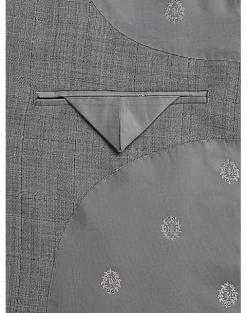 Lauren By Ralph Lauren Classic Fit Suit, Gray Windowpane Plaid -Cole Haan Shop MW40 3WXN 64 LAUREN BY RALPH LAUREN GRAY WINDOWPANE ALT4