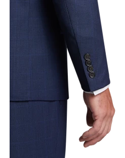Lauren By Ralph Lauren Classic Fit Suit, Blue Windowpane Plaid 6 Lauren By Ralph Lauren Classic Fit Suit, Blue Windowpane Plaid -Cole Haan Shop MW40 3WXW 67 LAUREN BY RALPH LAUREN BLUE WINDOWPANE ALT1