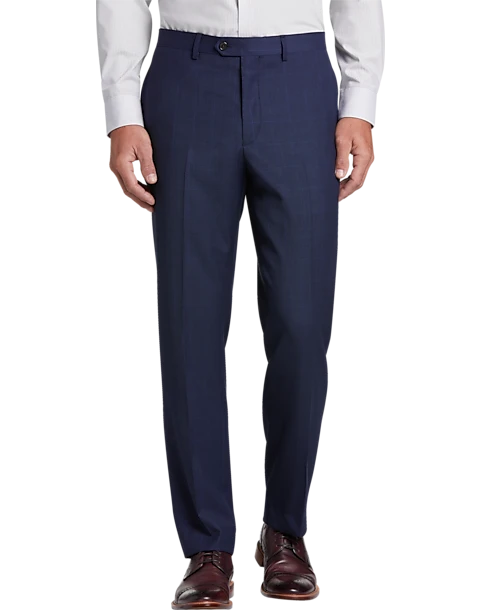 Lauren By Ralph Lauren Classic Fit Suit, Blue Windowpane Plaid 3 Lauren By Ralph Lauren Classic Fit Suit, Blue Windowpane Plaid - Image 3