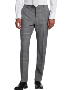 Awearness Kenneth Cole AWEAR-TECH Slim Fit Suit, Black & White Windowpane 6 Awearness Kenneth Cole AWEAR-TECH Slim Fit Suit, Black & White Windowpane -Cole Haan Shop MW40 3X0K 62 AWEARNESS KENNETH COLE BLACK WHITE WINDOWPANE ALT2