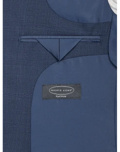 Pronto Uomo Platinum Modern Fit Suit, Blue Plaid -Cole Haan Shop MW40 3X19 67 PRONTO UOMO PLATINUM BLUE PLAID ALT4