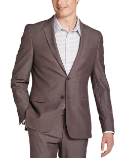 Egara Skinny Fit Suit Separates Coat, Blue Twill