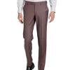 Egara Suit Separates Skinny Fit Dress Pants, Light Burgundy Twill