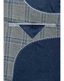 Egara Skinny Fit Suit Separates Coat, Gray Plaid 6 Egara Skinny Fit Suit Separates Coat, Gray Plaid -Cole Haan Shop MW40 3X20 64 EGARA GRAY PLAID ALT2