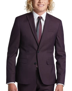 Egara Skinny Fit Suit Separates Coat, Plum Tic