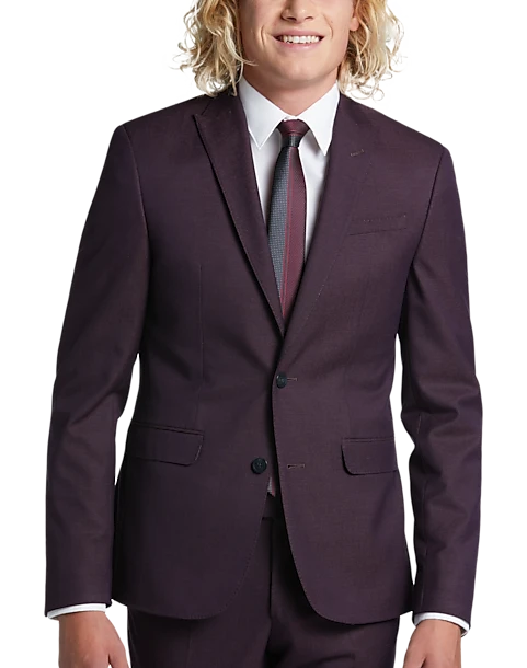 Egara Skinny Fit Suit Separates Coat, Green Tic 1 Egara Skinny Fit Suit Separates Coat, Green Tic