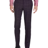 Egara Skinny Fit Suit Separates Pant, Plum Plaid