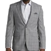 Calvin Klein Slim Fit Suit Separates Coat, Gray Plaid