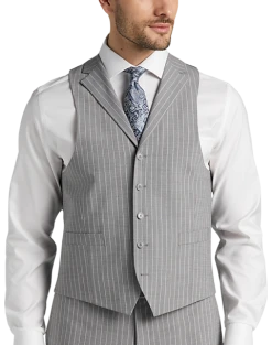 Michael Strahan Classic Fit Suit Gray Stripe 10 Michael Strahan Classic Fit Suit Gray Stripe -Cole Haan Shop MW40 3X9W 34 MICHAEL STRAHAN GRAY STRIPE ALT3