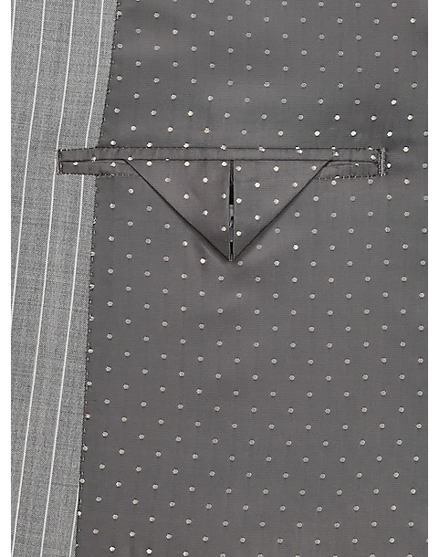 Michael Strahan Classic Fit Suit Gray Stripe 5 Michael Strahan Classic Fit Suit Gray Stripe - Image 5