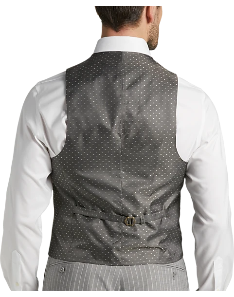 Michael Strahan Classic Fit Suit Gray Stripe 6 Michael Strahan Classic Fit Suit Gray Stripe - Image 6