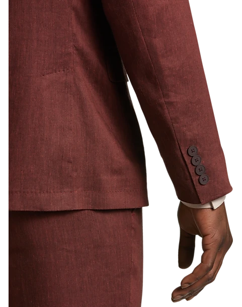 Calvin Klein Slim Fit Linen-Blend Suit Separates Coat, Light Blue 2 Calvin Klein Slim Fit Linen-Blend Suit Separates Coat, Light Blue - Image 2