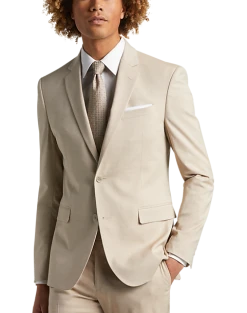 Egara Skinny Fit Notch Lapel Suit Separates Coat, Green