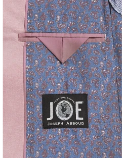 JOE Joseph Abboud Slim Fit Linen Blend Suit Separates Coat, Dusty Blue -Cole Haan Shop MW40 3XGF 11 JOE JOSEPH ABBOUD RASPBERRY ALT3 1
